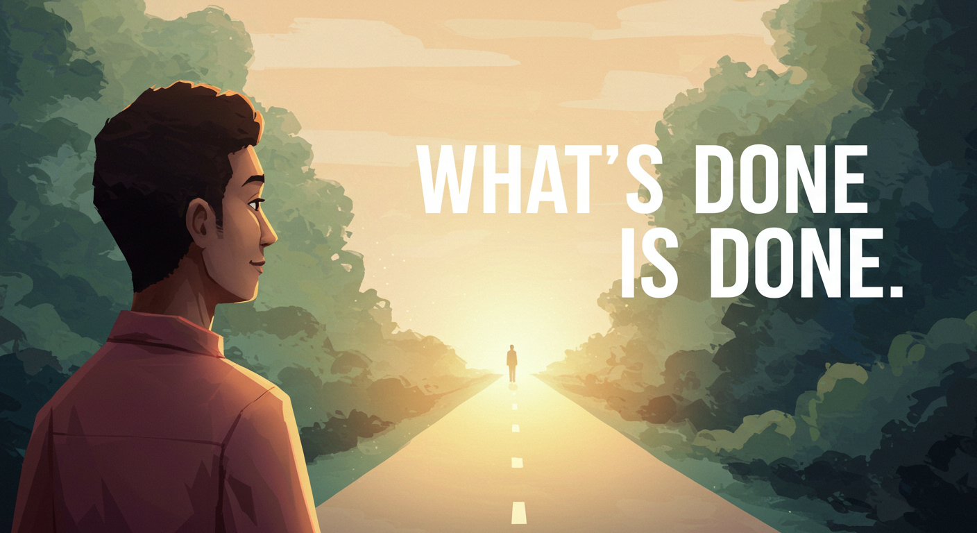 What’s done is done