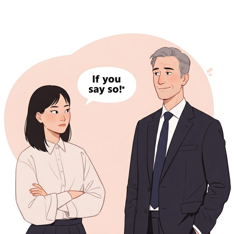 if you say so