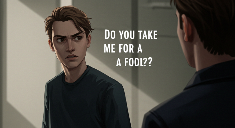 Do you take me for a fool